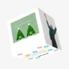 Merry Christmas From Our House To Yours Christmas Trees Confetti-exploding Greetings Card -Merry Moments 01b7556789b5948d638c5a5a1627e215