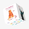 Merry Christmas Son And Daughter-in-law Cat With Tinsel Confetti-exploding Greetings Card -Merry Moments 070955b8297e16f700795e702a68276e