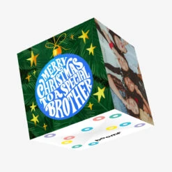 Merry Christmas Special Brother Confetti-exploding Greetings Card