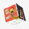 Kiwi Merry Christmas Ho Ho Ho Crazy Giraffe Confetti-exploding Greetings Card -Merry Moments 0beee1bc5d8d2261e54791d96e92e833
