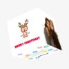 Plum Merry Christmas Deer Doung Yoga Confetti-exploding Greetings Card -Merry Moments 0eaebf990830b4c3175562e5ab6fd365