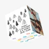 Merry Christmas And A Happy New Year Minimalist Spruces Confetti-exploding Greetings Card -Merry Moments 0f3add6786b022acf1997fc9710b6fd0