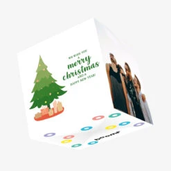 Merry Christmas Christmas Tree And Presents Confetti-exploding Greetings Card