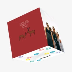 Too Deer Christmas Confetti-exploding Greetings Card