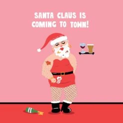 Drinking Santa Claus Christmas Confetti-exploding Greetings Card -Merry Moments 1 0518b5fa c11f 400a 97e2 1889001104ad