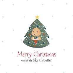 Merry Christmas Celebrate Like A Hamster Confetti-exploding Greetings Card -Merry Moments 1 09a2015f 788b 4b0d a844 e32bc109e9fd