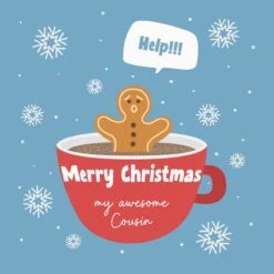 Cookie Merry Christmas Cousin Confetti-exploding Greetings Card -Merry Moments 1 126ea164 c5c5 49c6 986f 0a9dea6d2ed1