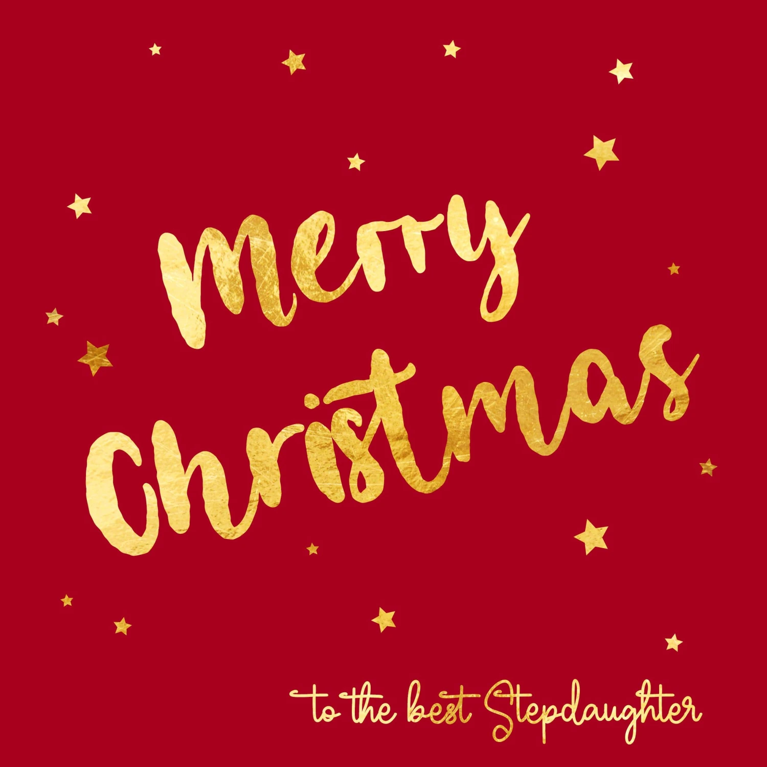 Merry Christmas Stepdaughter Red Theme Confetti-exploding Greetings Card 4 Merry Christmas Stepdaughter Red Theme Confetti-exploding Greetings Card - Image 2