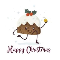 Happy Christmas Cute Pudding Confetti-exploding Greetings Card -Merry Moments 1 13b0bc1b 3071 447a a883 e3561ef88b99