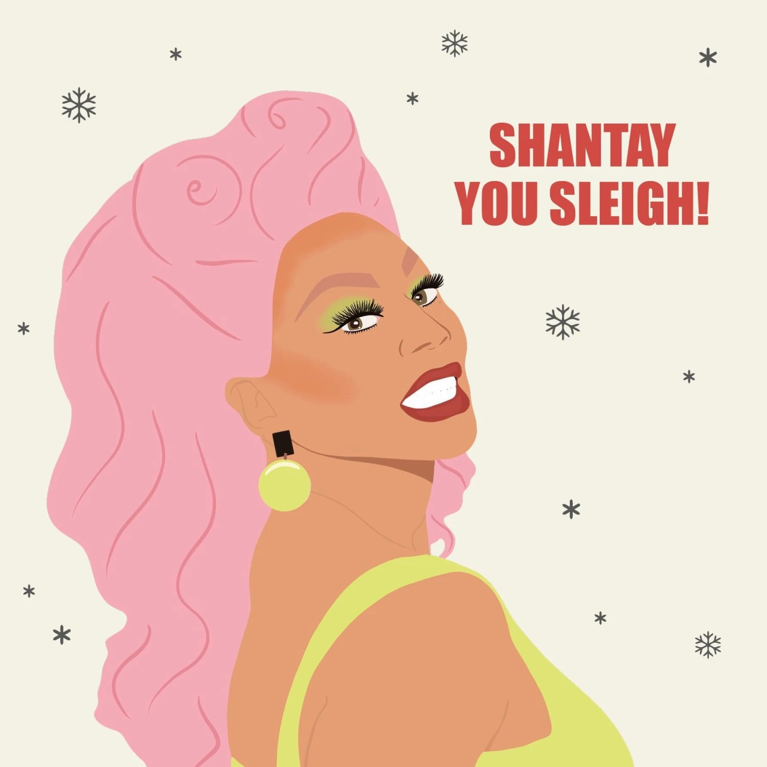 Shantay You Sleigh RuPaul Christmas Confetti-exploding Greetings Card 4 Shantay You Sleigh RuPaul Christmas Confetti-exploding Greetings Card - Image 2