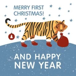 Merry First Christmas And Happy New Year Tiger Confetti-exploding Greetings Card 5 Merry First Christmas And Happy New Year Tiger Confetti-exploding Greetings Card -Merry Moments 1 19c6bcfe 5ad8 4a0f 8387 797aa45715ba
