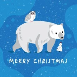 Merry Christmas Cute Polar Bear Confetti-exploding Greetings Card -Merry Moments 1 1be5bba5 db3f 4b51 b30e 9472e2d08a4a