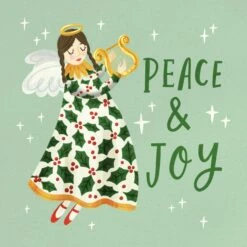 Peace And Joy Angel With A Lyre Christmas Confetti-exploding Greetings Card -Merry Moments 1 1f210a0d c50e 45f7 8a86 0b8218451055