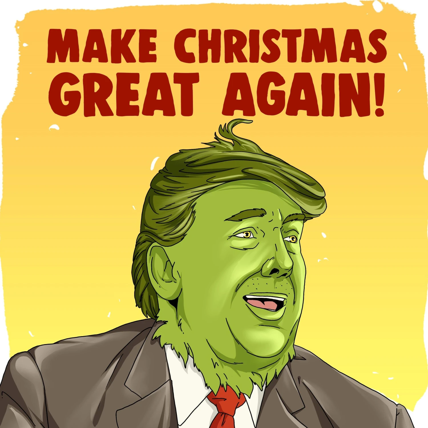 Kiwi Donald Trump Grinch Merry Christmas Confetti-exploding Greetings Card 4 Kiwi Donald Trump Grinch Merry Christmas Confetti-exploding Greetings Card - Image 2