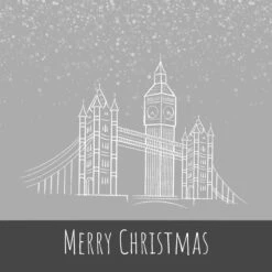Merry Christmas London Snowfall Confetti-exploding Greetings Card -Merry Moments 1 224d1b8a 0d2b 476b a85c 11394f50f2ee