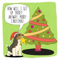 Kiwi Merry Christmas Cute Little Beagle Confetti-exploding Greetings Card -Merry Moments 1 26655960 656d 4e45 9a23 df168107f4f9