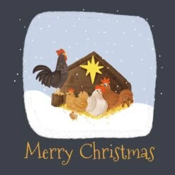 Merry Christmas Cute Hens Confetti-exploding Greetings Card -Merry Moments 1 274f5528 5501 4419 8ce0 e3cdb691b886