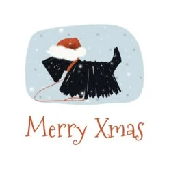 Merry Christmas Cute Scottie Dod Confetti-exploding Greetings Card -Merry Moments 1 40569413 c46d 4824 98f9 aaec9a3c060b