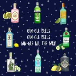 Gin-gle All The Way! Confetti-exploding Greetings Card -Merry Moments 1 487db947 c134 4b4e a3fa 9c4d052270f1
