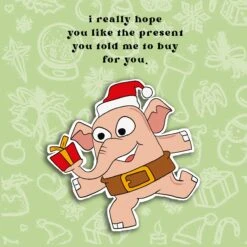 Merry Christmas Funny Elephant Confetti-exploding Greetings Card -Merry Moments 1 5fb4ae4f 2641 4ead ba85 b6d07c27c017