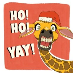 Kiwi Merry Christmas Ho Ho Ho Crazy Giraffe Confetti-exploding Greetings Card -Merry Moments 1 6c66e7fd b932 4dba 8ff1 9b24ba00df01