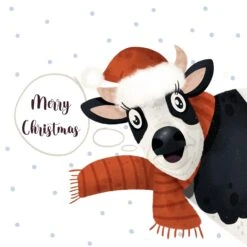 Merry Christmas Cute Cow Confetti-exploding Greetings Card -Merry Moments 1 723868cb a0d9 4e02 8d71 7d5922d69fab