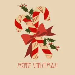 Merry Christmas Candy Canes And Mistletoe Confetti-exploding Greetings Card -Merry Moments 1 7447e889 3e35 42ff 872f 85f1148f2412