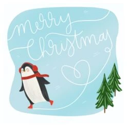 Merry Christmas Cute Penguin Ice Skating Confetti-exploding Greetings Card 5 Merry Christmas Cute Penguin Ice Skating Confetti-exploding Greetings Card -Merry Moments 1 7ae41b4c be1c 4e23 af07 007a33262025