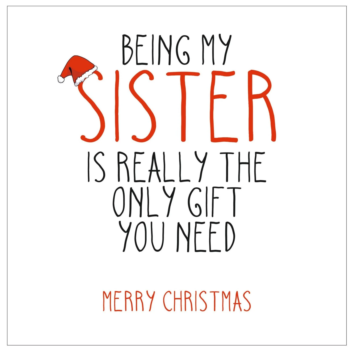 Being My Sister Christmas Confetti-exploding Greetings Card 4 Being My Sister Christmas Confetti-exploding Greetings Card - Image 2