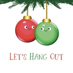 Let?s Hang Out Christmas Bauble Confetti-exploding Greetings Card -Merry Moments 1 930fe844 36f2 4fb3 8609 d3556b836b54
