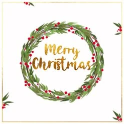 Merry Christmas Minimalist Wreath Confetti-exploding Greetings Card -Merry Moments 1 981d55d3 996e 40b8 9ba0 066e06f34373