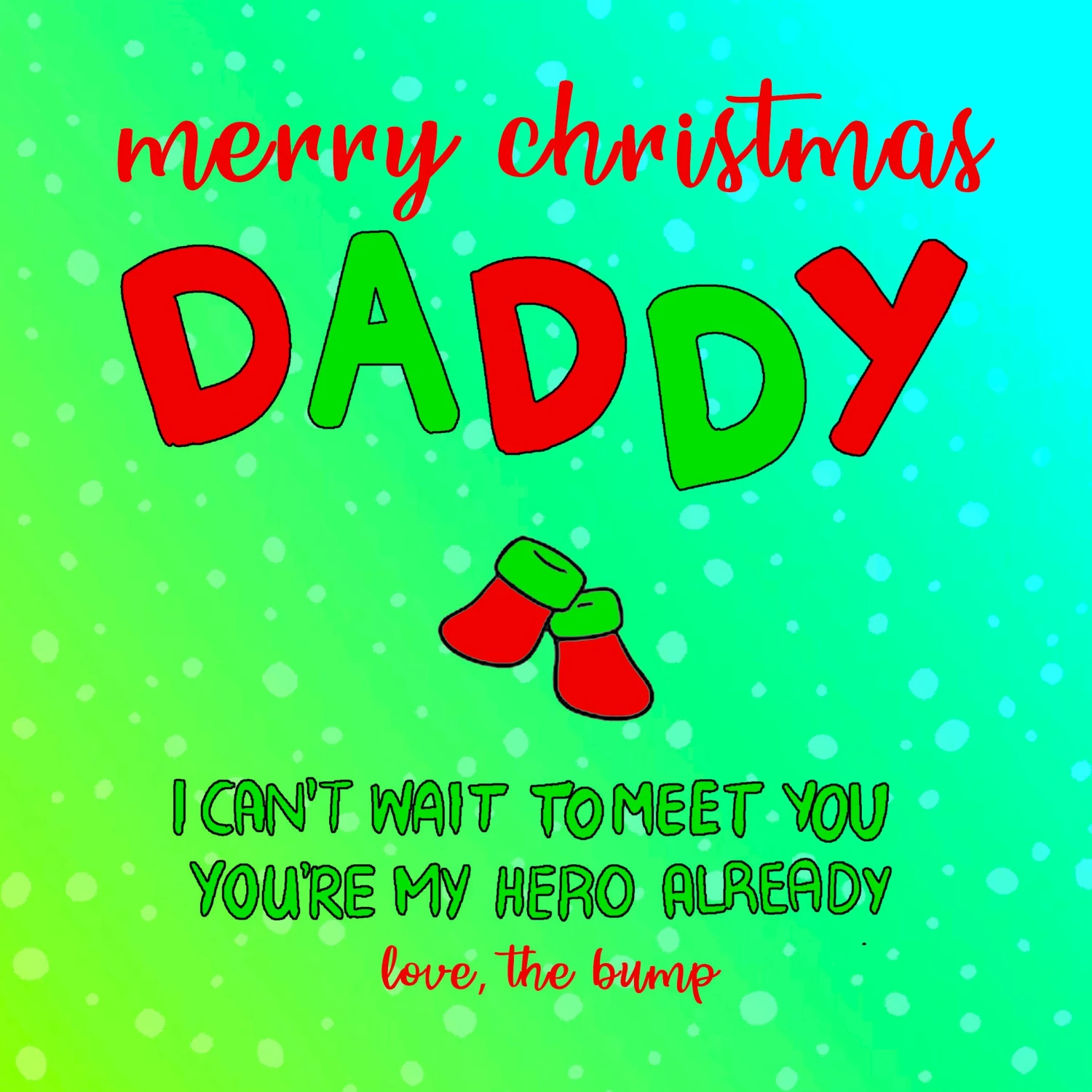 Merry Christmas Daddy You Are My Hero Already Confetti-exploding Greetings Card 4 Merry Christmas Daddy You Are My Hero Already Confetti-exploding Greetings Card - Image 2