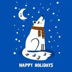 Cute Howling Wolf Christmas Confetti-exploding Greetings Card -Merry Moments 1 9be025ab 815c 4052 8e55 af53e1b1f6c7