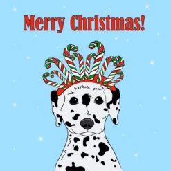 Plum Merry Christmas Dalmatian Wearing Candy Headband Confetti-exploding Greetings Card 5 Plum Merry Christmas Dalmatian Wearing Candy Headband Confetti-exploding Greetings Card -Merry Moments 1 9e0fbc78 a894 4544 bc72 328a59156dd2