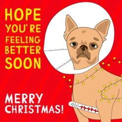 Merry Christmas Hope You're Feeling Better Soon Funny Chihuahua Confetti-exploding Greetings Card -Merry Moments 1 a7161b40 e56a 4f92 999a 568287f1fe4c