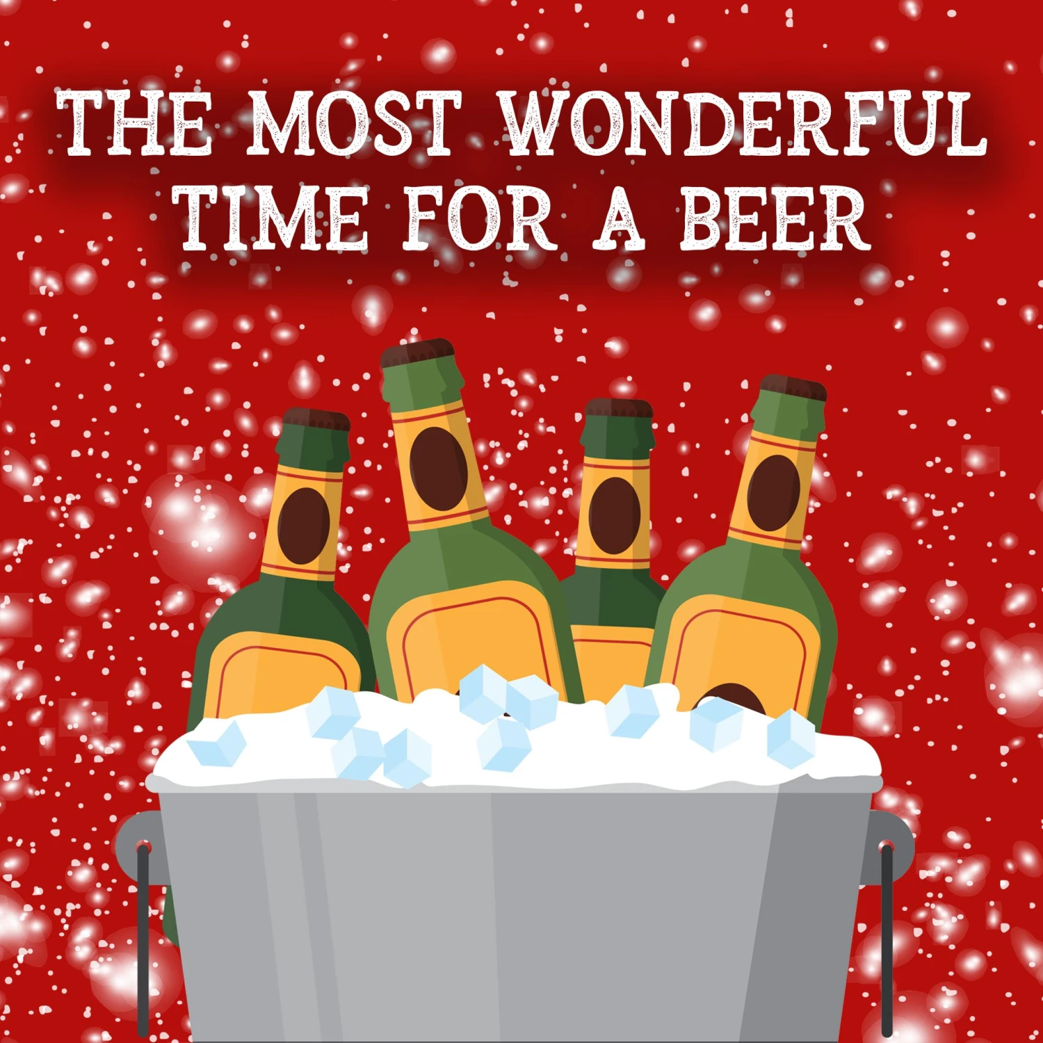 Most Wonderful Time For A Beer Christmas Confetti-exploding Greetings Card 4 Most Wonderful Time For A Beer Christmas Confetti-exploding Greetings Card - Image 2