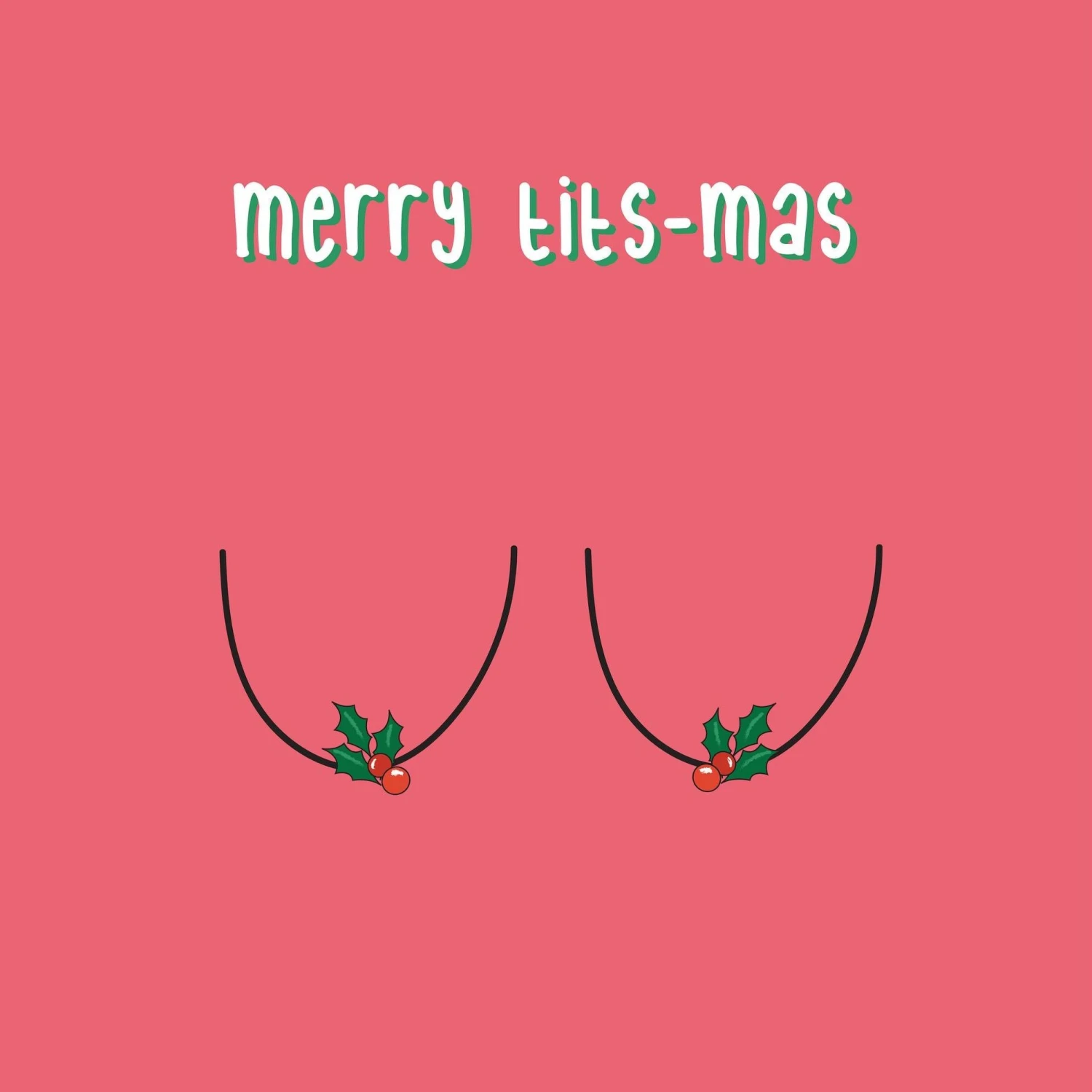 Merry Tits-mas Confetti-exploding Greetings Card 4 Merry Tits-mas Confetti-exploding Greetings Card - Image 2