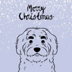 Merry Christmas English Shepherd With Cute Brows Confetti-exploding Greetings Card -Merry Moments 1 aa909384 eb33 47d8 a075 00e85b75a97b