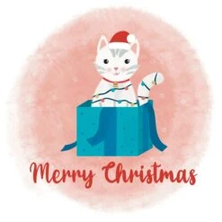 Merry Christmas From The Cat Confetti-exploding Greetings Card -Merry Moments 1 ad282808 6b7e 4880 bf1c 4dce598a9394
