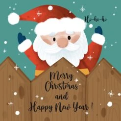 Merry Christmas And Happy New Year Cute Little Santa Confetti-exploding Greetings Card -Merry Moments 1 ade933f0 14c0 42bc 8886 1c8360385f5d