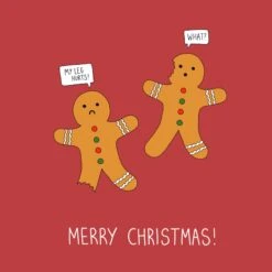 Funny Gingerbread Christmas Confetti-exploding Greetings Card -Merry Moments 1 b98ff6e5 5e84 40b7 b64b a09bce2cb1ba