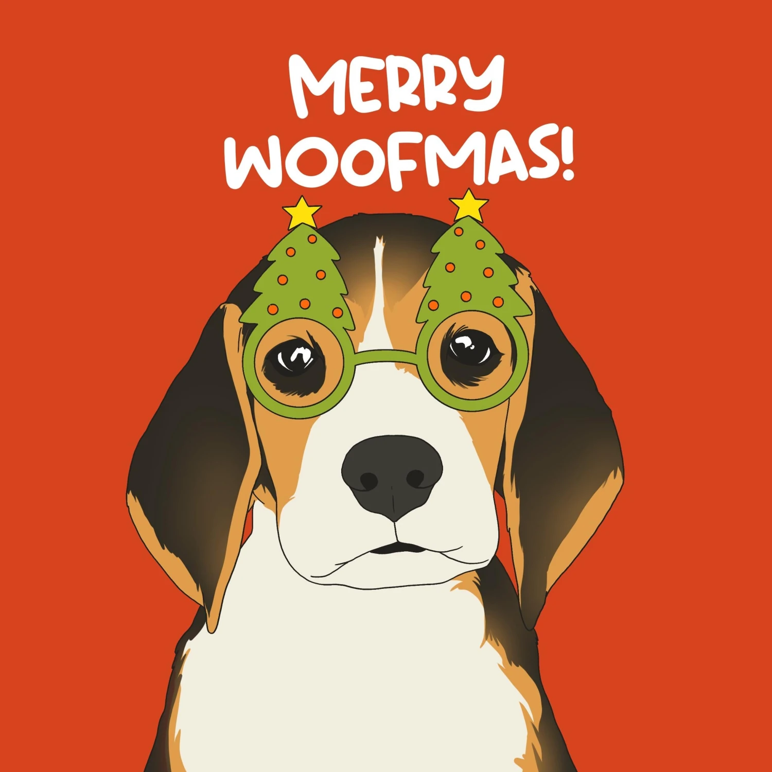 Kiwi Merry Woofmas Funny Beagle Confetti-exploding Greetings Card 4 Kiwi Merry Woofmas Funny Beagle Confetti-exploding Greetings Card - Image 2