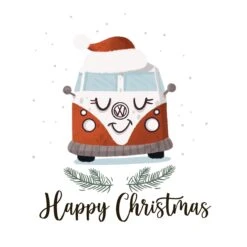 Happy Christmas Cute Campervan Confetti-exploding Greetings Card -Merry Moments 1 ba85a332 a2c8 4f79 97d3 cce6687cc508