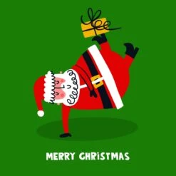 Dancing Santa Claus Christmas Confetti-exploding Greetings Card -Merry Moments 1 c50131ec 473b 4d72 995f 99b60790b703