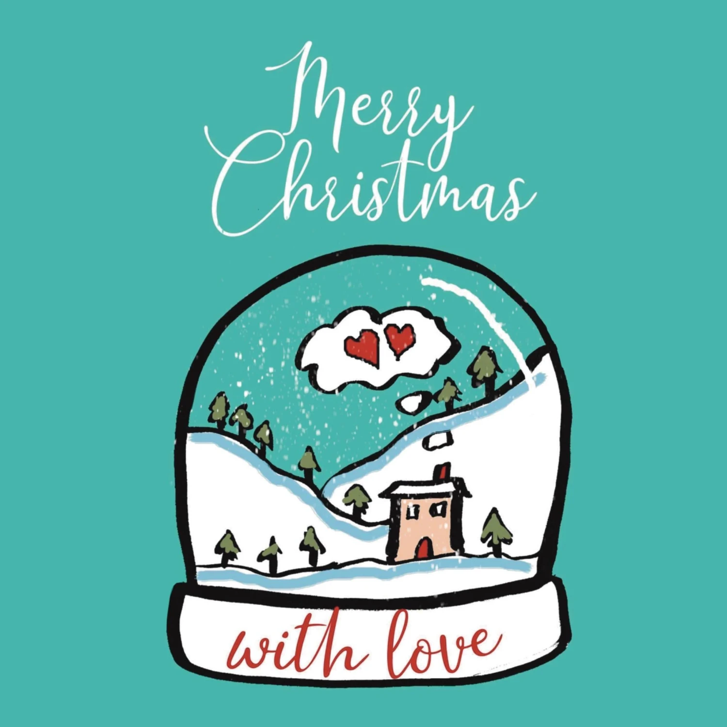 Tiny Christmas House Snowglobe Confetti-exploding Greetings Card 4 Tiny Christmas House Snowglobe Confetti-exploding Greetings Card - Image 2
