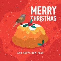 Merry Christmas And Happy New Year Pudding Confetti-exploding Greetings Card -Merry Moments 1 c93884bd 5efc 46bb b15b aed07b94af95