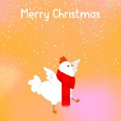 Merry Christmas Funny Chicken Confetti-exploding Greetings Card -Merry Moments 1 ce95b787 2897 42d0 b6f5 4d588c2811ac
