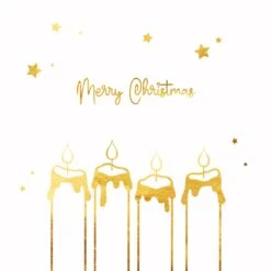 Merry Christmas Golden Candles And Stars Confetti-exploding Greetings Card -Merry Moments 1 d2b244d1 e3dc 4b0a 8129 1b8020fce3c4
