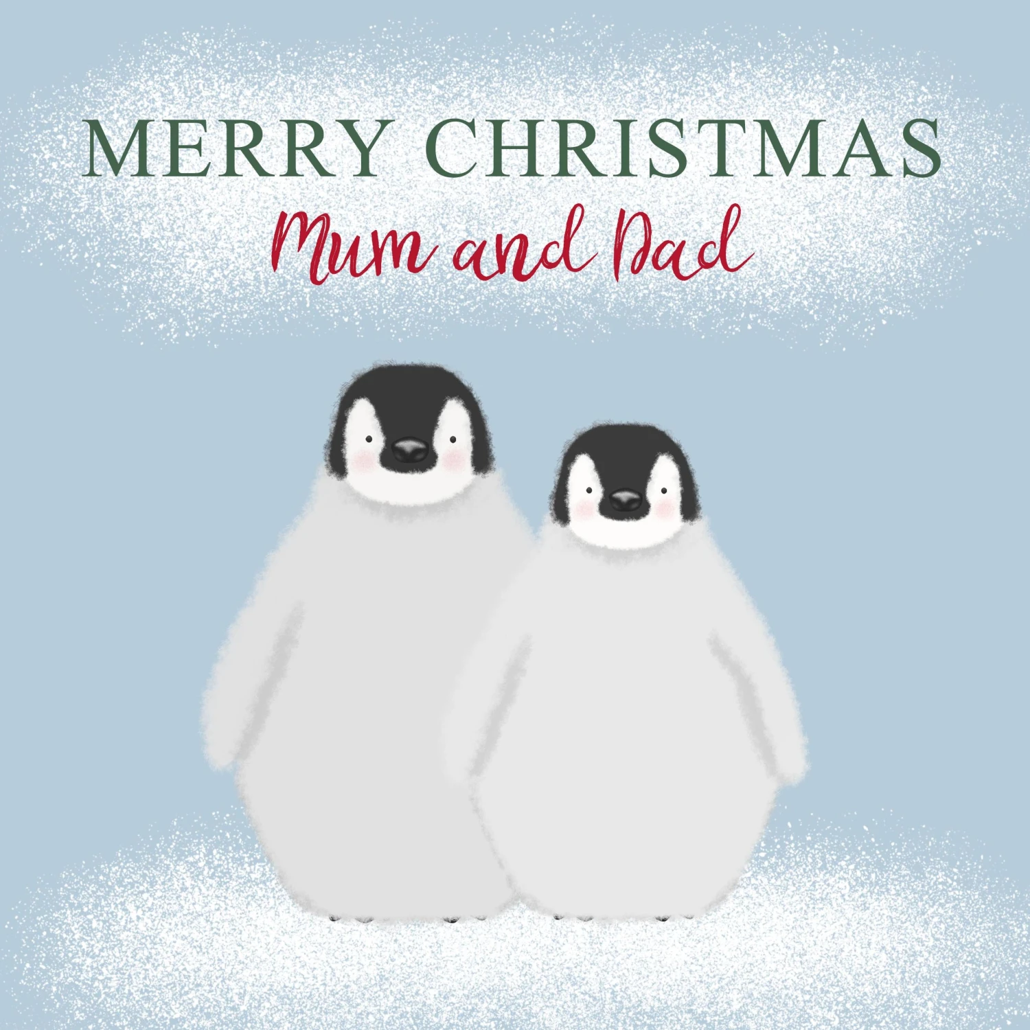 Penguins Merry Christmas Mum And Dad Confetti-exploding Greetings Card 4 Penguins Merry Christmas Mum And Dad Confetti-exploding Greetings Card - Image 2