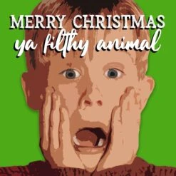 Merry Christmas Ya Filthy Animal Christmas Confetti-exploding Greetings Card -Merry Moments 1 d8acf65f c82e 49e4 857b 4cf796102294